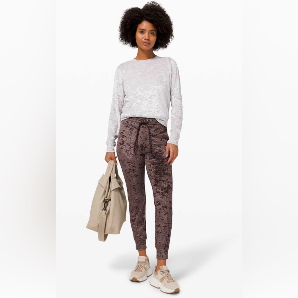 Lululemon Ready To Crush French Press Brown Velvet Special Edition Joggers NWT